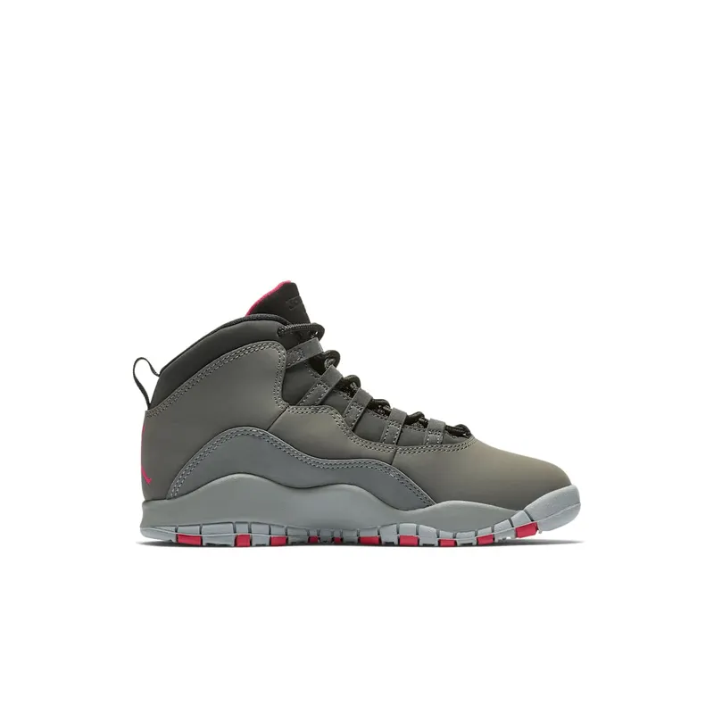 Jordan 10 Retro Rush Pink (PS) Dark Smoke Grey/Rush Pink-Black-Iron Grey (487212-006)
