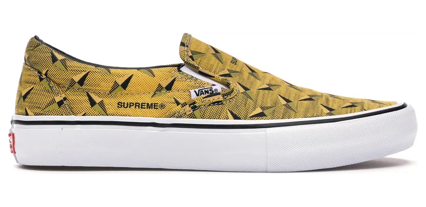 Vans Slip-On Supreme Diamond Plate Yellow