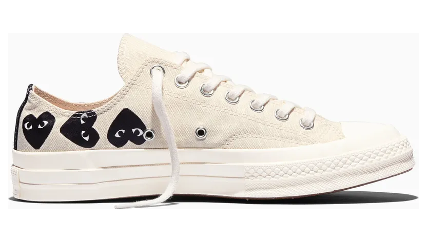 Converse x Comme des Garçons PLAY Chuck 70 Multi Heart Milk/Black/Egret (A08150C)