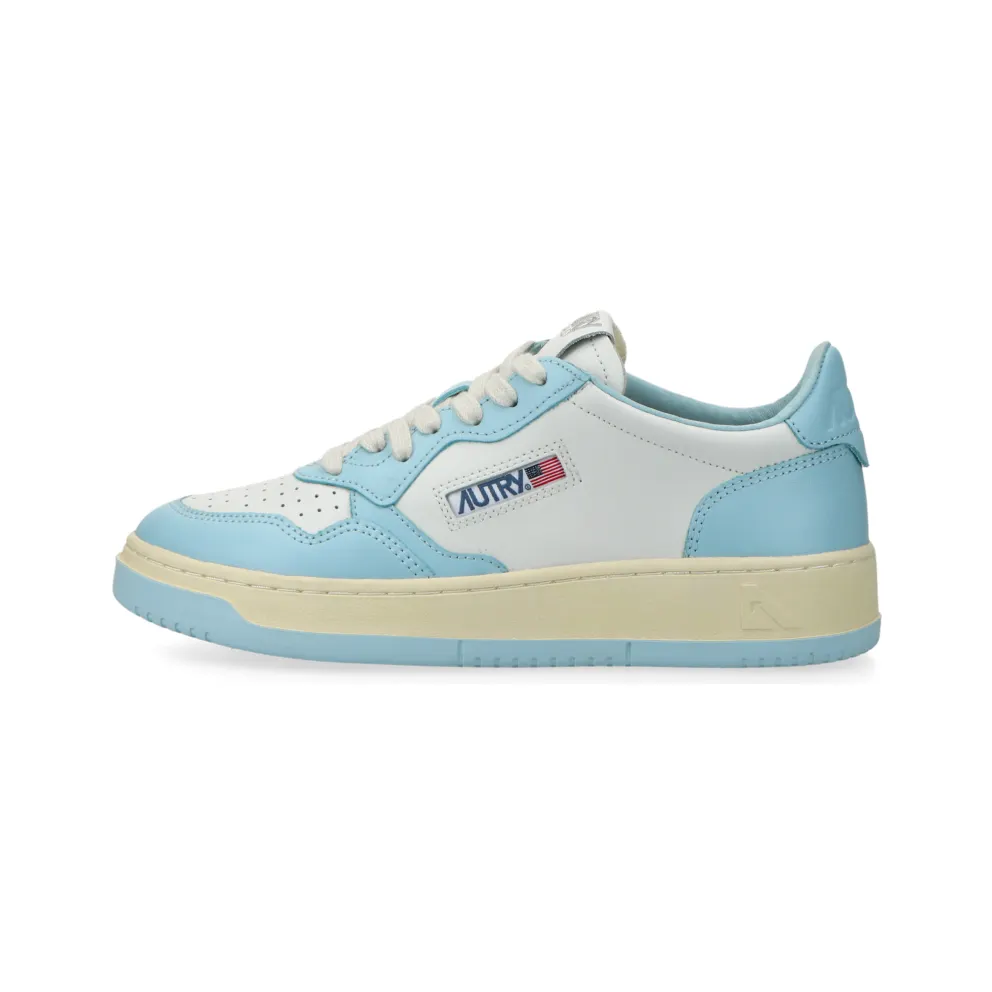 Autry Medalist Low W (leat / leat white / st blue) – AULWWB40