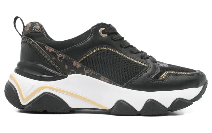 GUESS USA Sneakers mit Logo-Muster – Schwarz (FL5MGSFAL12)
