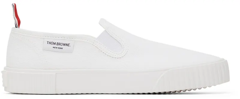 Thom Browne White Slip-On Heritage (FFF074A-01588)