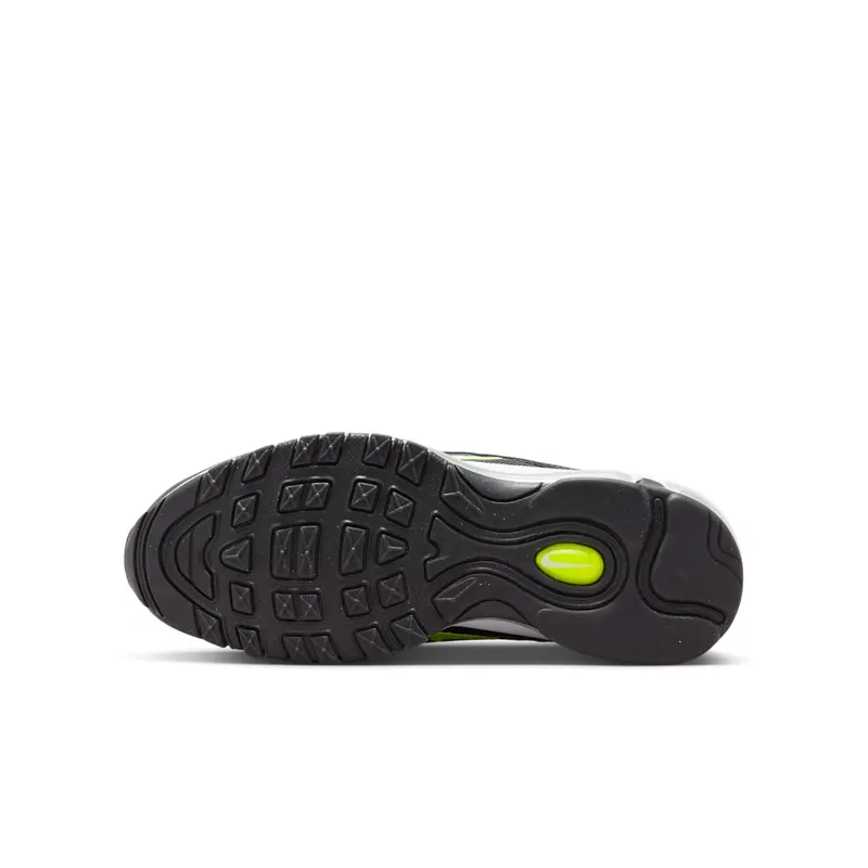 Grade School Nike AIR MAX 97 “BLACK NEON” (921522-030)