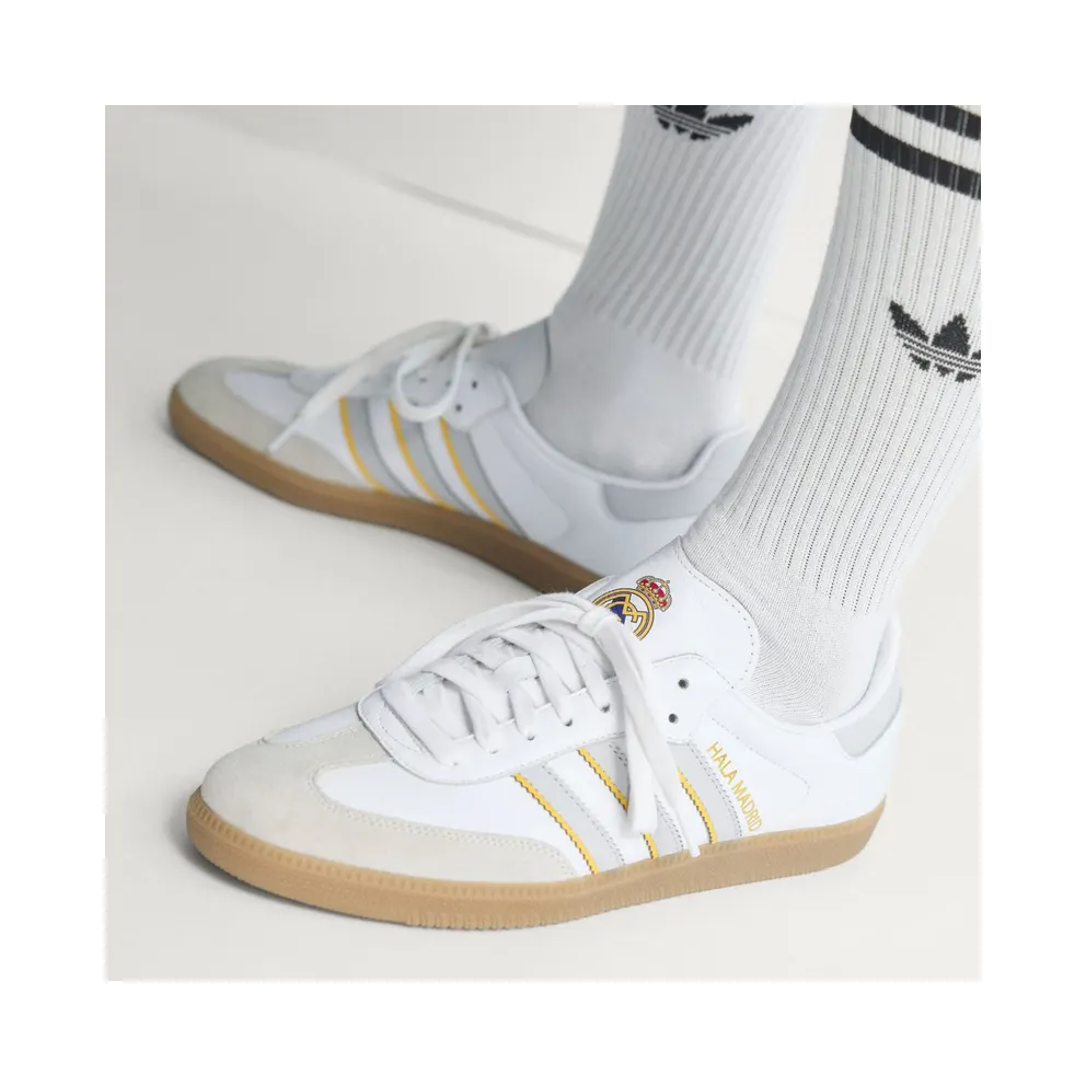 Adidas Samba Real Madrid Cloud White / Light Solid Grey / Gum (JQ4038)