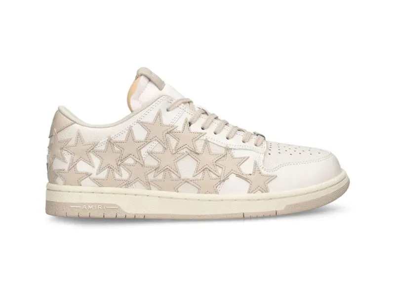 AMIRI Stars Low Top White Beige (PS24MFS025)