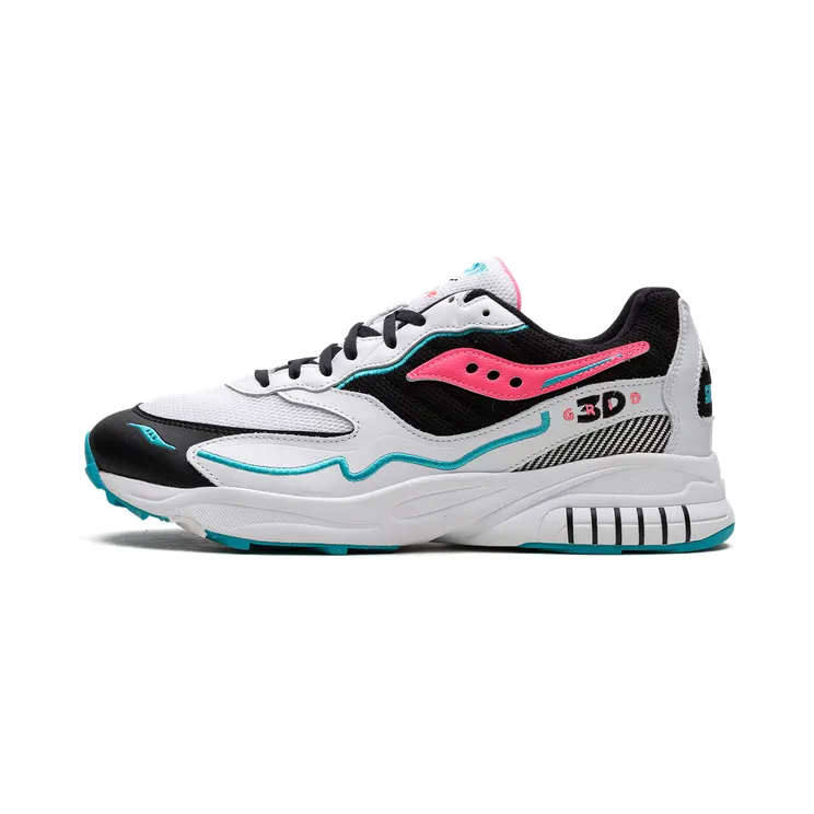 Saucony 3d Grid Hurricane “White Black Pink” (S70646-4)
