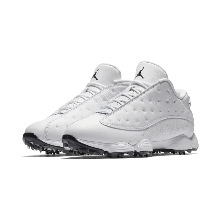 Jordan 13 Retro Golf Cleat “White / Black” (917719-102)
