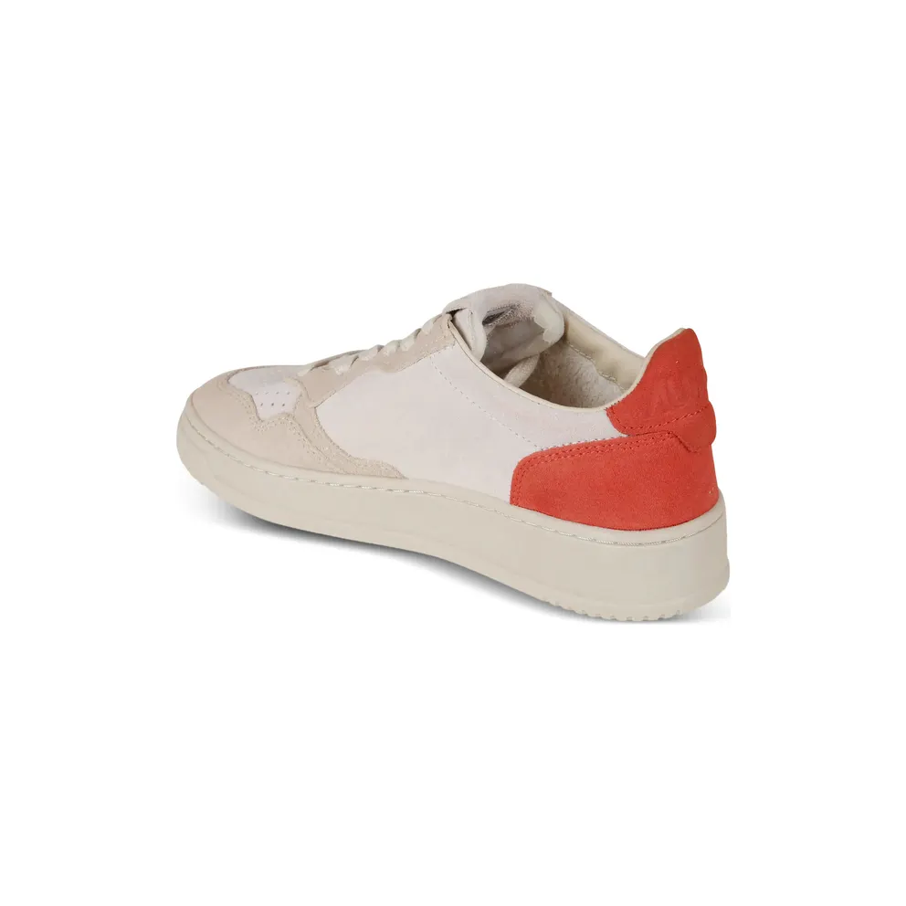 Autry Lace-up Perforated “Neutrals/Orange” (AULW TS25)