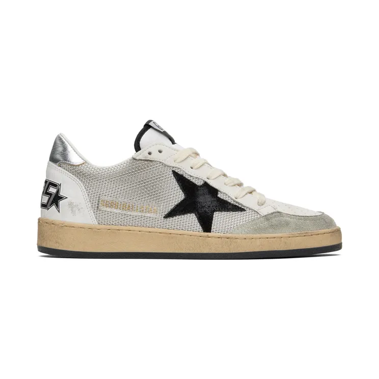 Golden Goose White & Gray Ball Star Sneakers (GMF00117.F003215.81780)