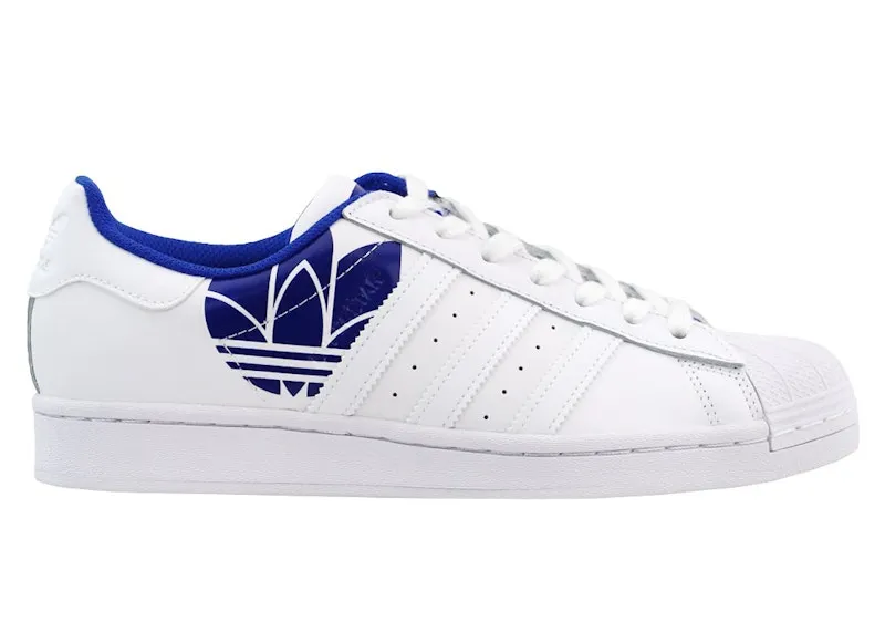 Adidas Superstar ‘Trefoil Print – Royal Blue’ Cloud White/Cloud White/Royal Blue (FY2826)