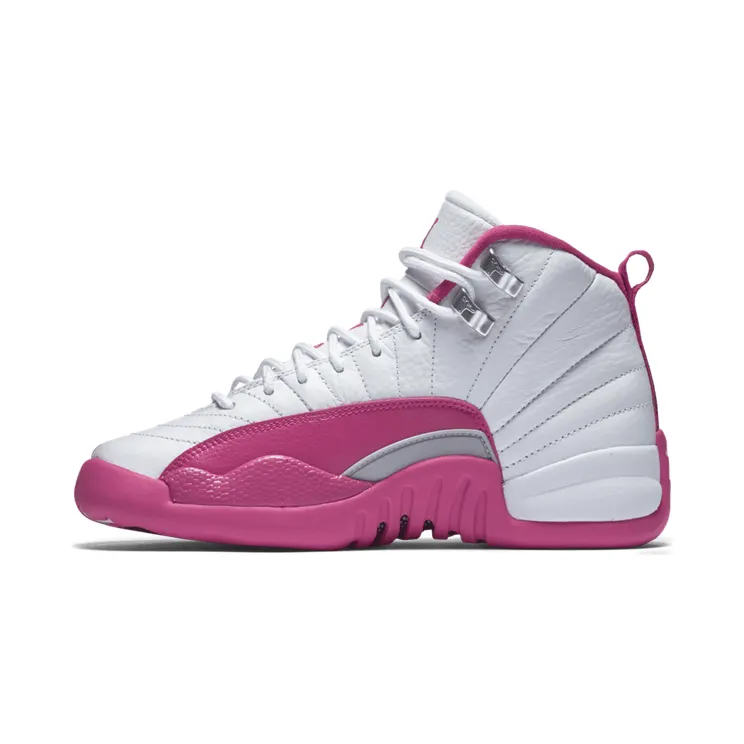 Air Jordan 12 Retro GG Valentines Day “White / Metallic Silver / Vivid Pink” (510815-109)