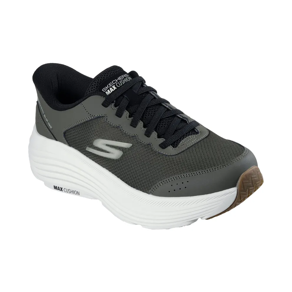 Skechers Slip-ins: Max Cushioning Endeavour – Cardova Sneaker Olijf/Black