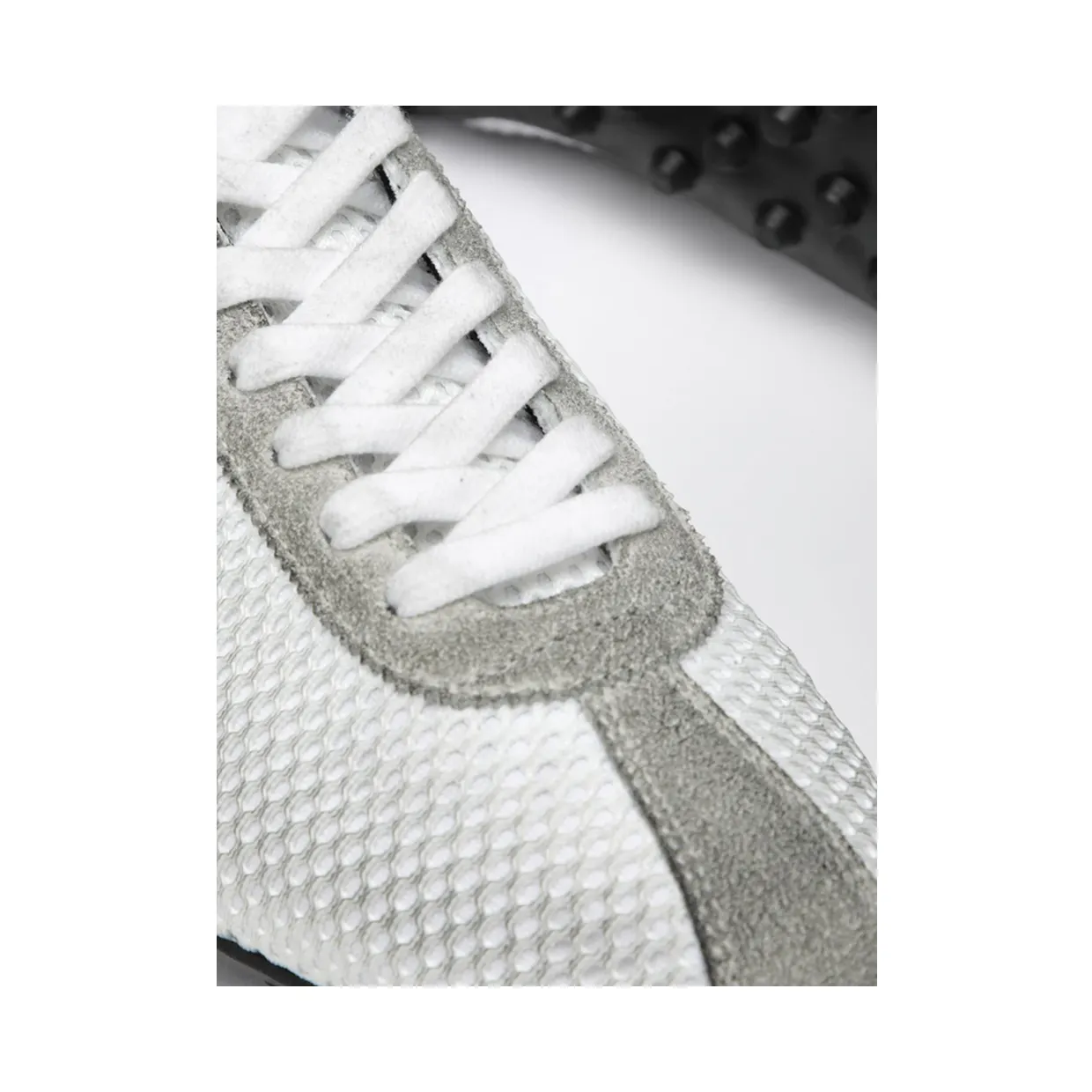 Maison Margiela Sprinters Bicolour Mesh and Suede Trainers White (S97WS0092P7645H0966) (3)