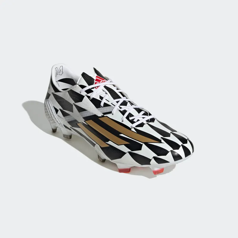 adidas F50 Adizero IV Firm Ground Football Boots Cloud White / Gold Metallic / Scarlet (GX3902)