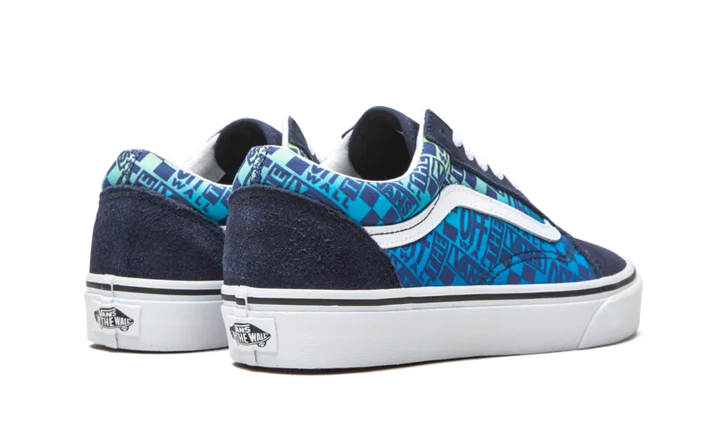 Vans Old Skool “Off the Wall Logos – Blue” (VN0A4U3B2PA)