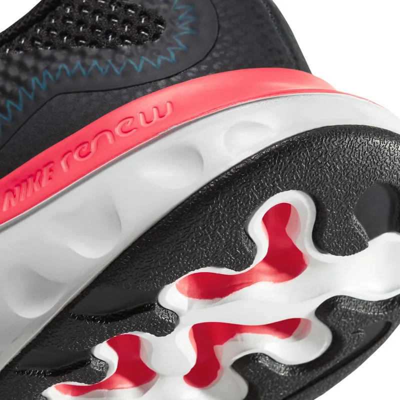 Nike Renew Run Black Laser Blue (PS) Black/Laser Crimson/Dark Smoke (CT1436-090)