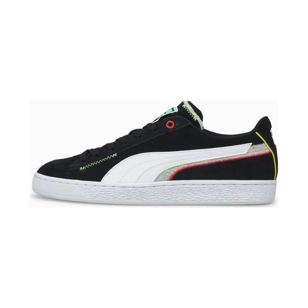 Puma Suede Displaced Basketball Shoes White/Black (382875-05)