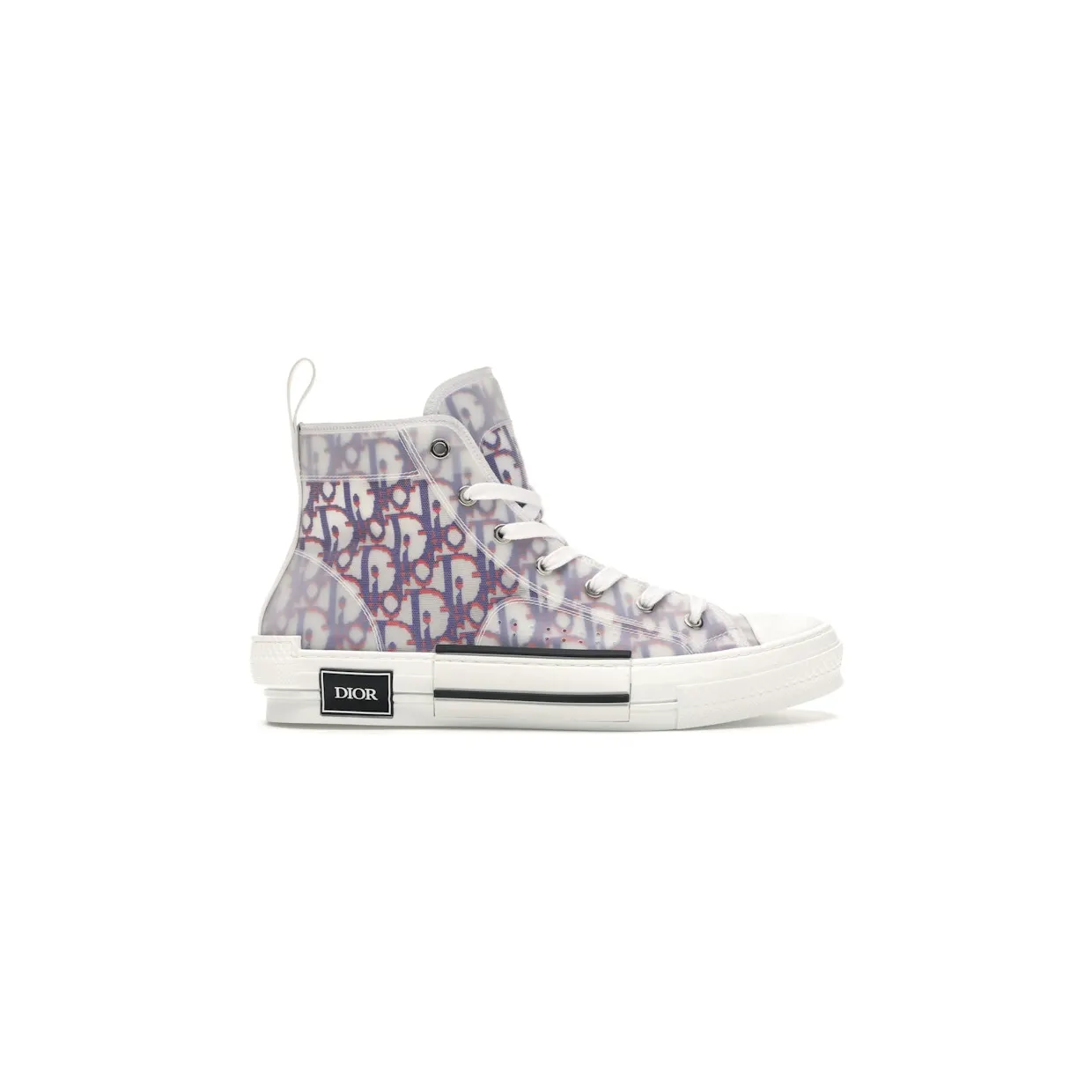 Dior B23 High Top Red Blue Oblique