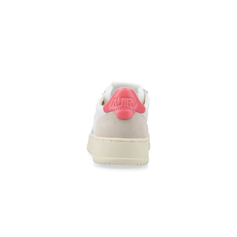 Autry Medalist Low W (White / pink) – AULWLS78