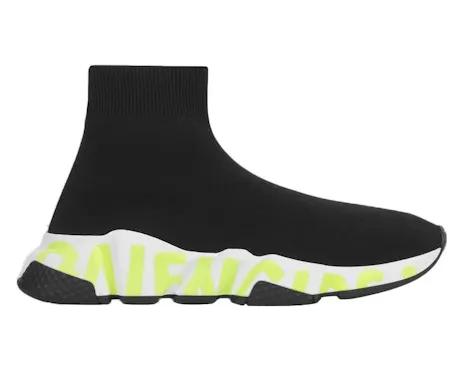 Balenciaga Graffiti Speed Black Fluo Green (W)