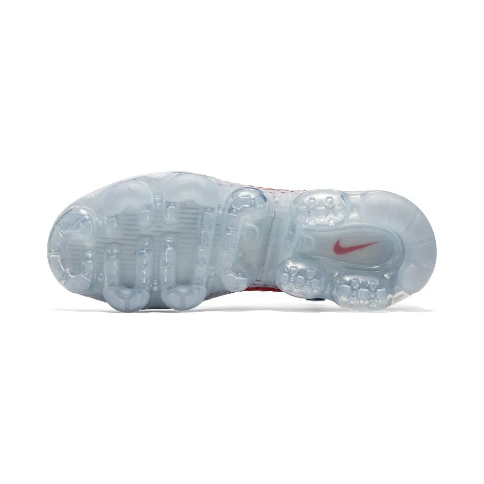 Nike Air VaporMax Pure Platinum University Red (W) Pure Platinum/University Red-Wolf Grey (849557-060)