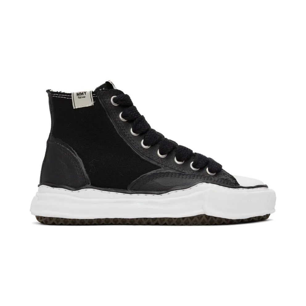 Miharayasuhiro Black & White Peterson High-Top (A08FW715)