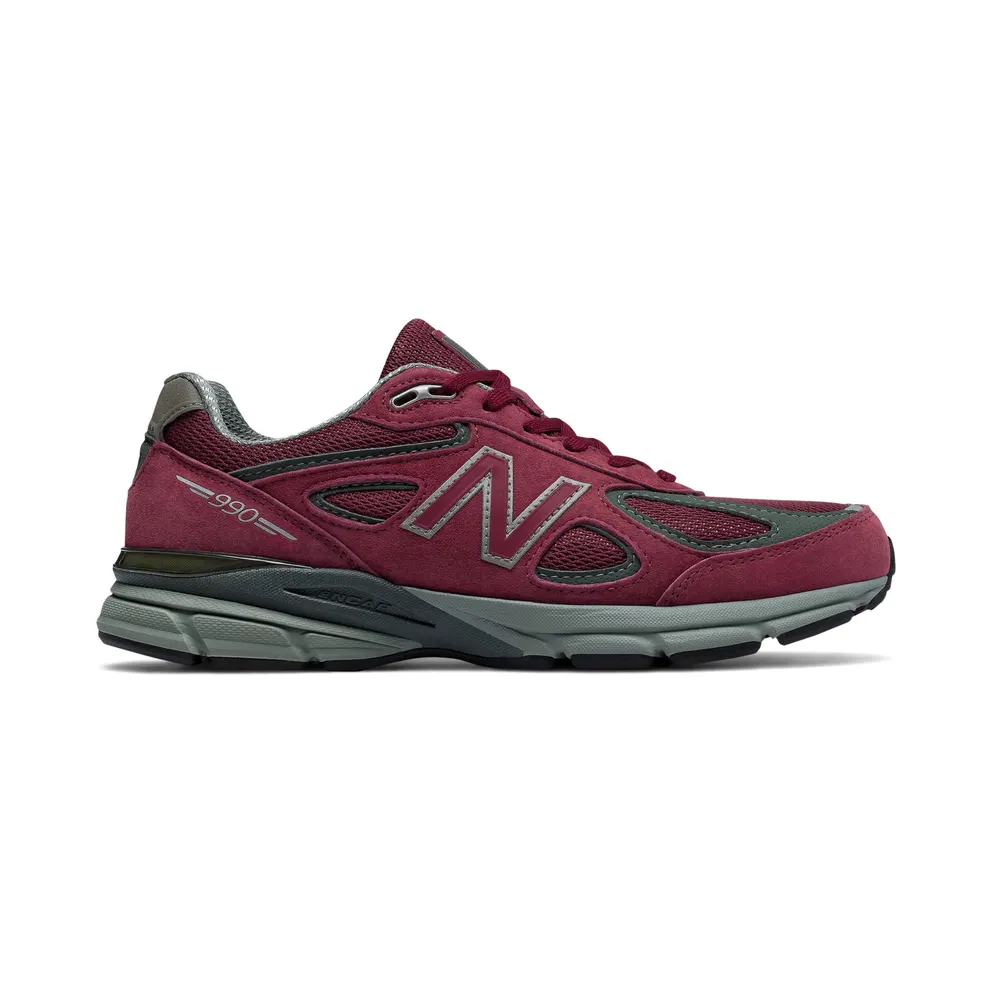 New Balance 990v4 Burgundy Burgundy/Grey (M990BU4)