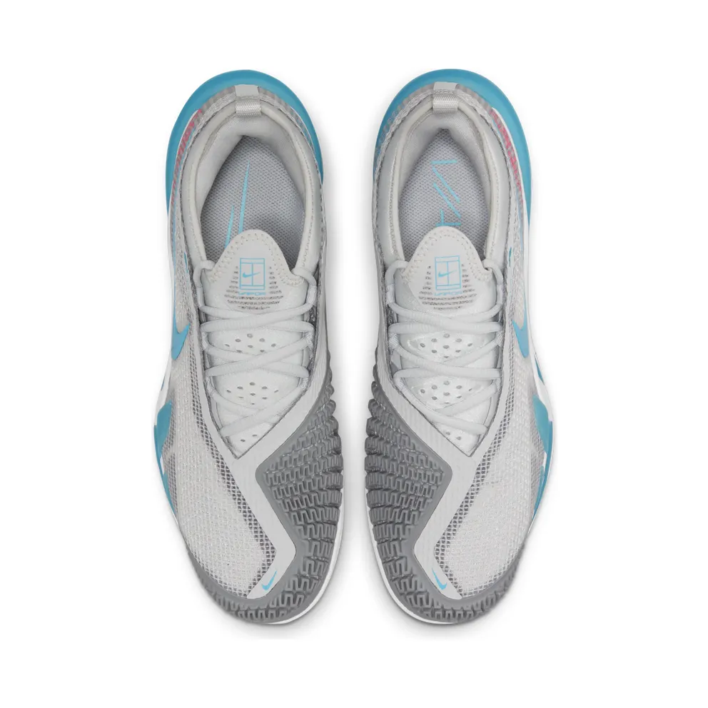 NikeCourt React Vapor Nxt Hardcourt “Grey Fog / Hyper Pink / White / Chlorine Blue” (CV0724-024)