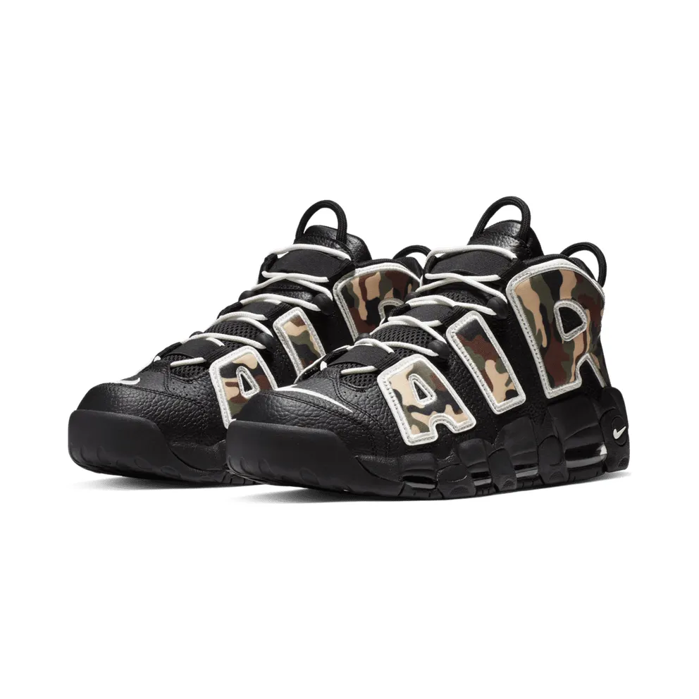 Nike Air More Uptempo 96 Camo Black/Sail-Light British Tan-Asparagus-Outdoor Green-Celestial Gold (CJ6122-001)