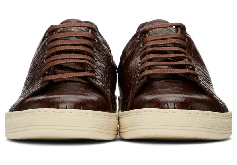 TOM FORD Brown Warwick Sneakers (J1098T-LCL168) (2)