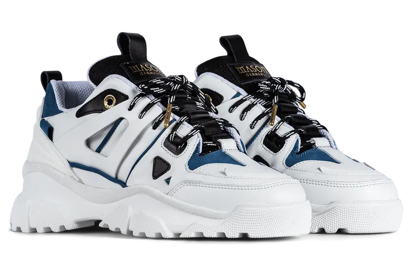 Mason Garments Genova II White / Blue / Black Weiß (SS21-35-3D)