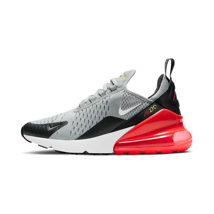 Nike Air Max 270 “Light Smoke Grey / Dark Smoke Grey / Bright Crimson / White” (943345-022)