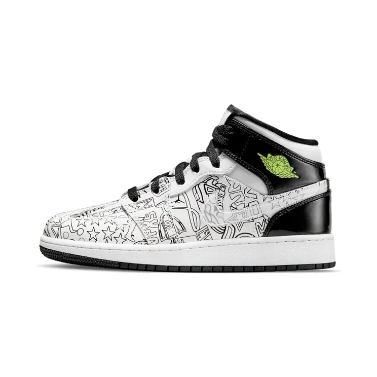 Air Jordan 1 Mid DIY (GS) (DC4099-100)