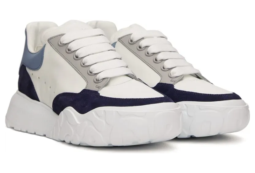 Alexander McQueen White & Blue Court 8910 WH/DA.N./EGG./T (705117WIAAX) (4)
