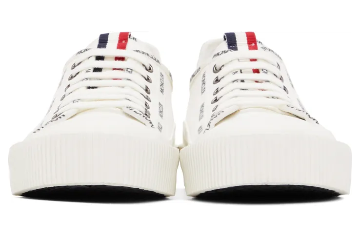 Moncler Off-White Canvas Glissiere Sneakers (4M738 – 40 – 02SS9) (2)