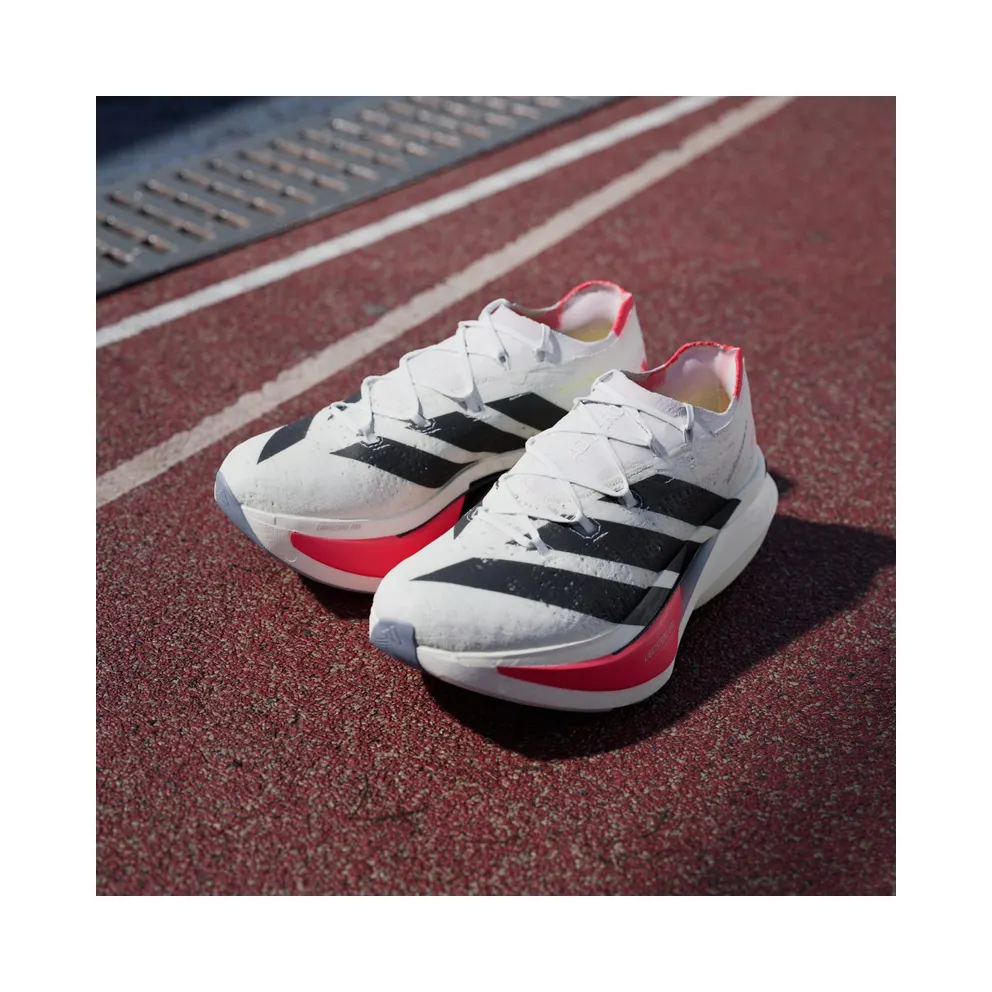 Adidas ADIZERO PRIME X3 STRUNG Running Shoes Cloud White / Core Black / Lucid Red (JR2597)