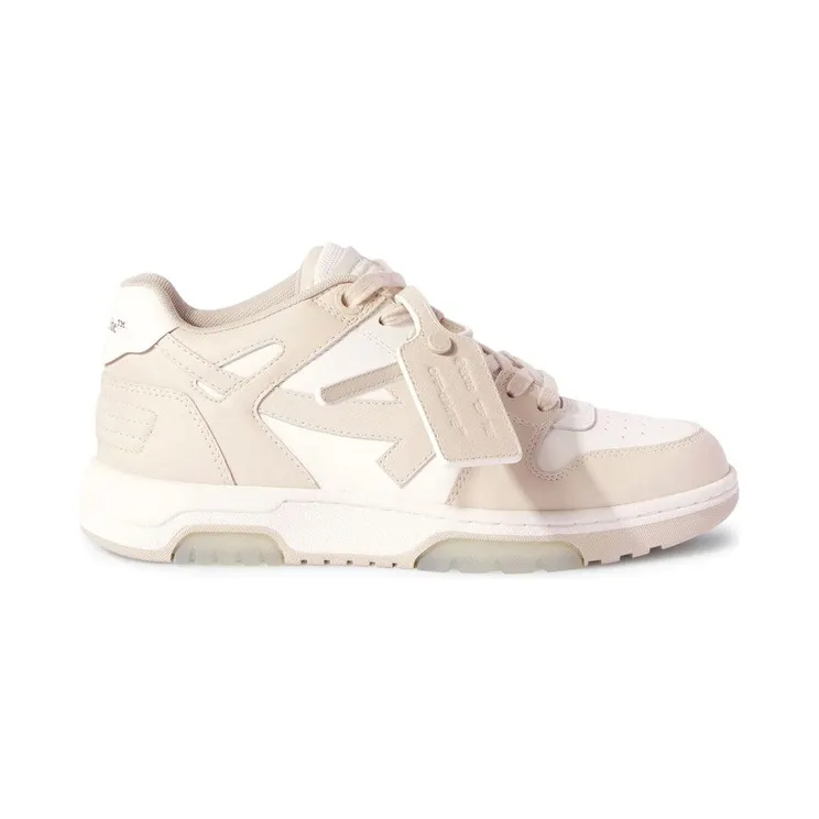 OFF-WHITE Out Of Office OOO Low Tops Beige (OWIA259C99LEA0060161)