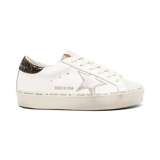 Golden Goose Hi Star met plateauzool “White” (GWF00118F005115)