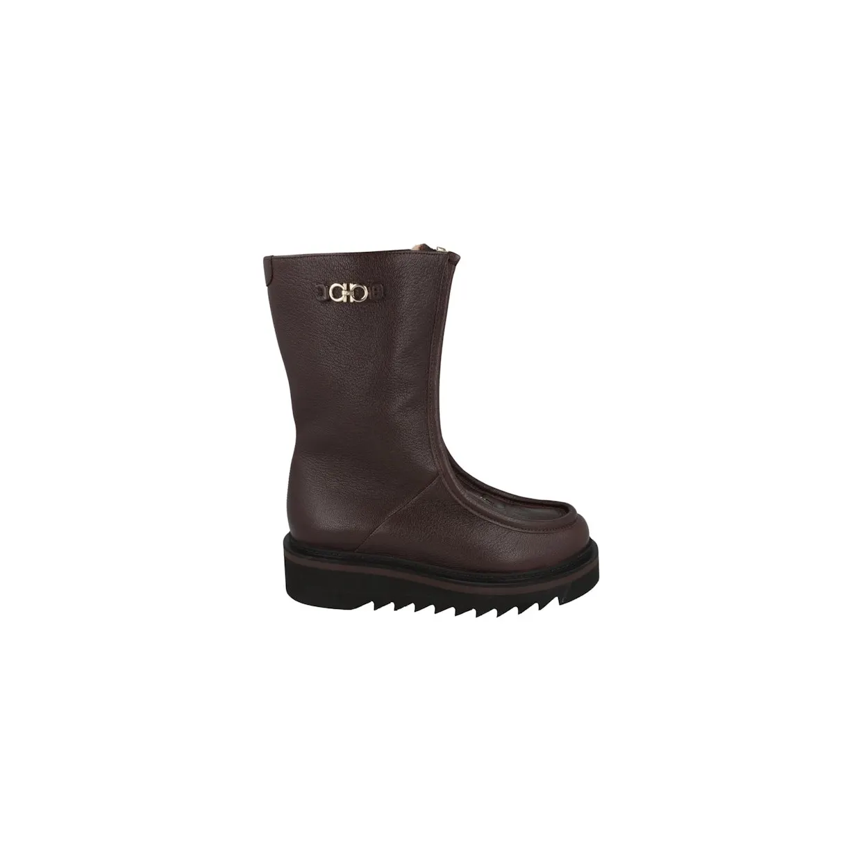 Ferragamo Eurialo F Leather Boots Brown (01E247-756802-1C)
