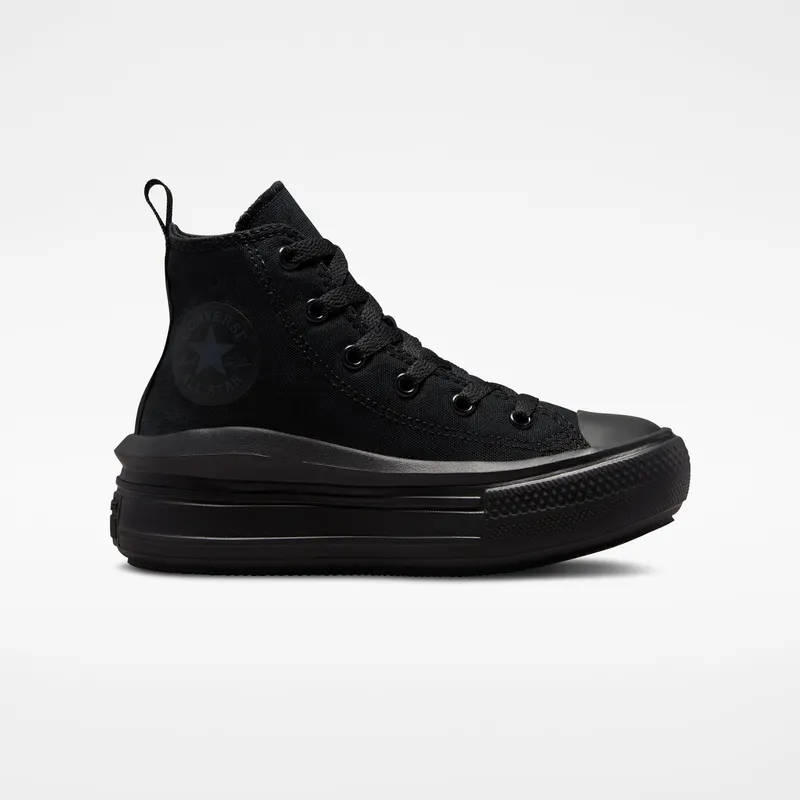 Converse Chuck Taylor All Star Move Platform “Black / Black / Dark Smoke Grey” (A03670C)