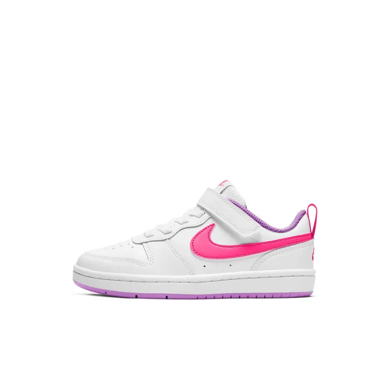 Nike Court Borough Low 2 White Fuchsia Glow (BQ5451-111)