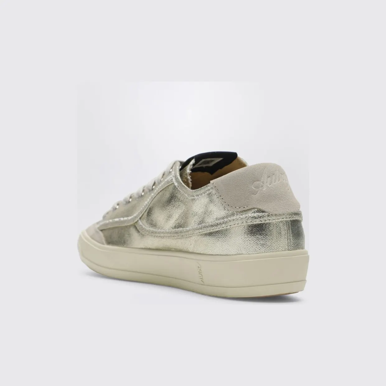 Autry Laminated Leather Windscape Sneakers Platinum (SCLWCU08) (2)