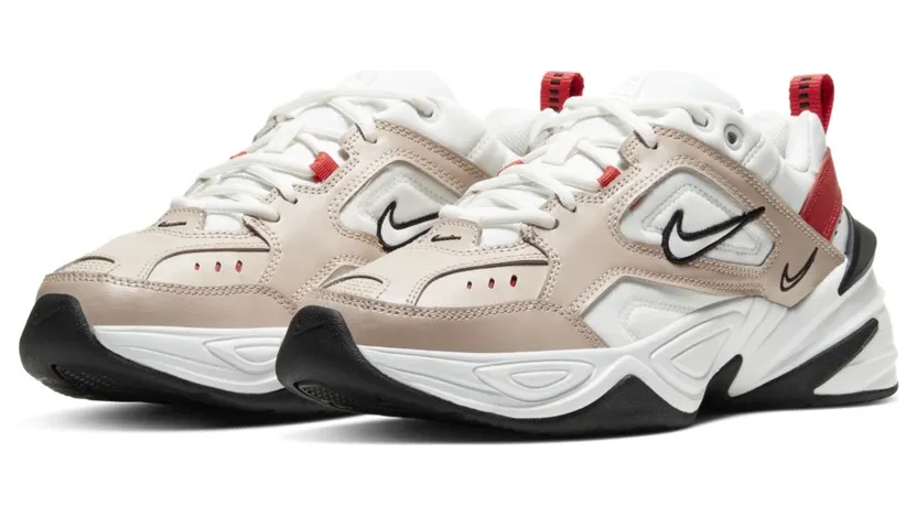 Nike WMNS M2K Tekno Fossil Stone / Summit White / Track Red (AO3108-205)