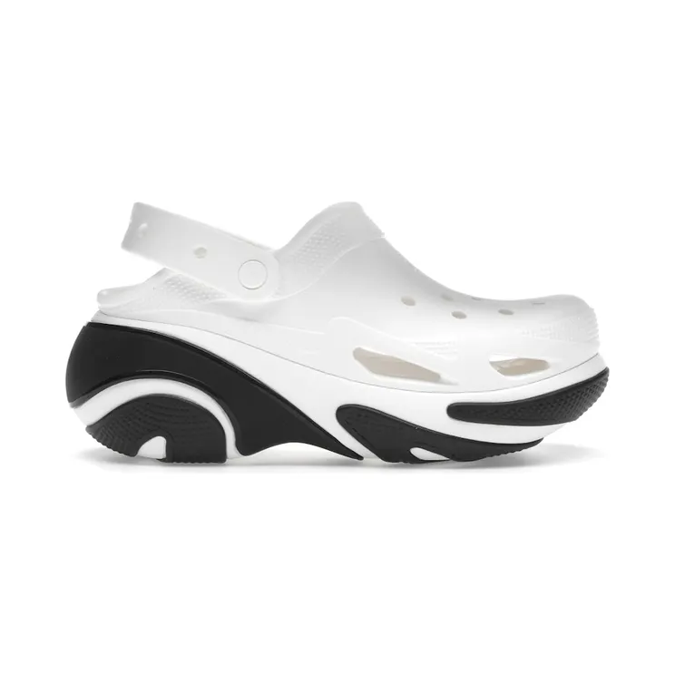 Crocs Bubble Crush Clog White Black (210061-100)