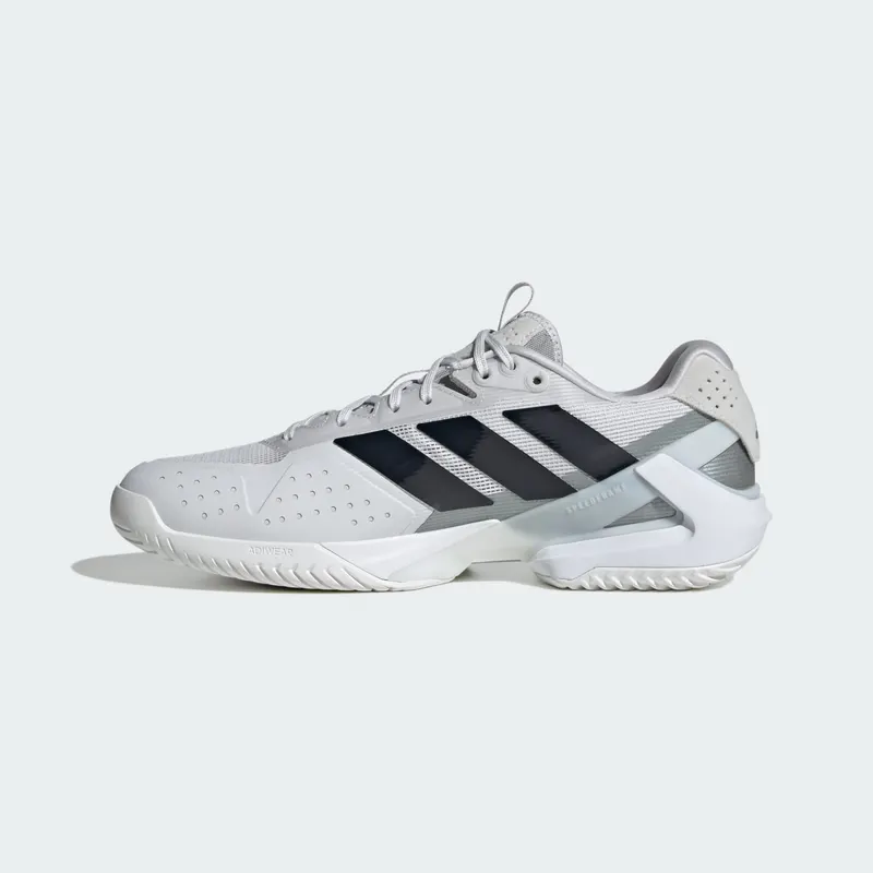 Adidas Adizero Ubersonic 5 Tennis Shoes Dash Grey / Aurora Ink / Tech Grey Metallic (KJ3067)