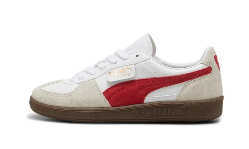 Puma Palermo “White Vapor Gray Club Red” (396464-05)