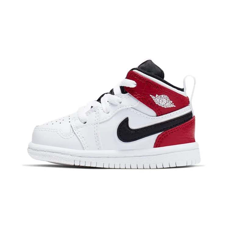 Air Jordan 1 Mid TD ‘White Gym Red’ White/Black/Gym Red (640735-116)