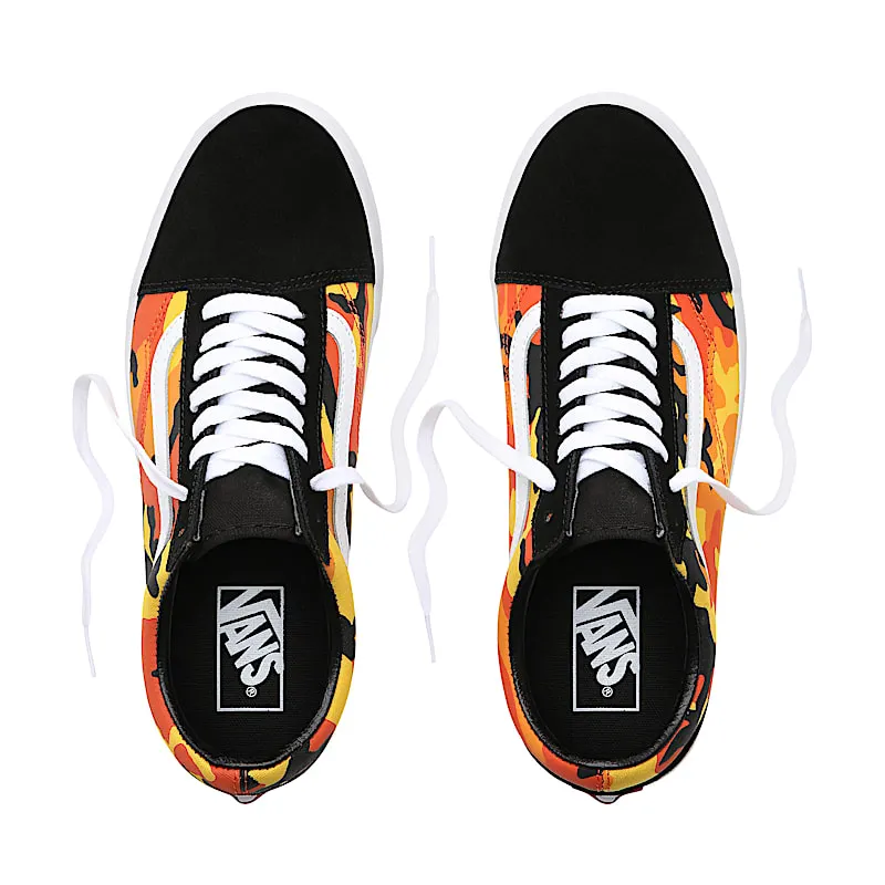 Vans Old Skool Pop Camo Orange Black/Spicy Orange-True White (VN0A38G1RK3)