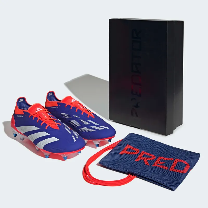 adidas Predator Elite SG Lucid Blue Cloud White Solar Red (IF6323)