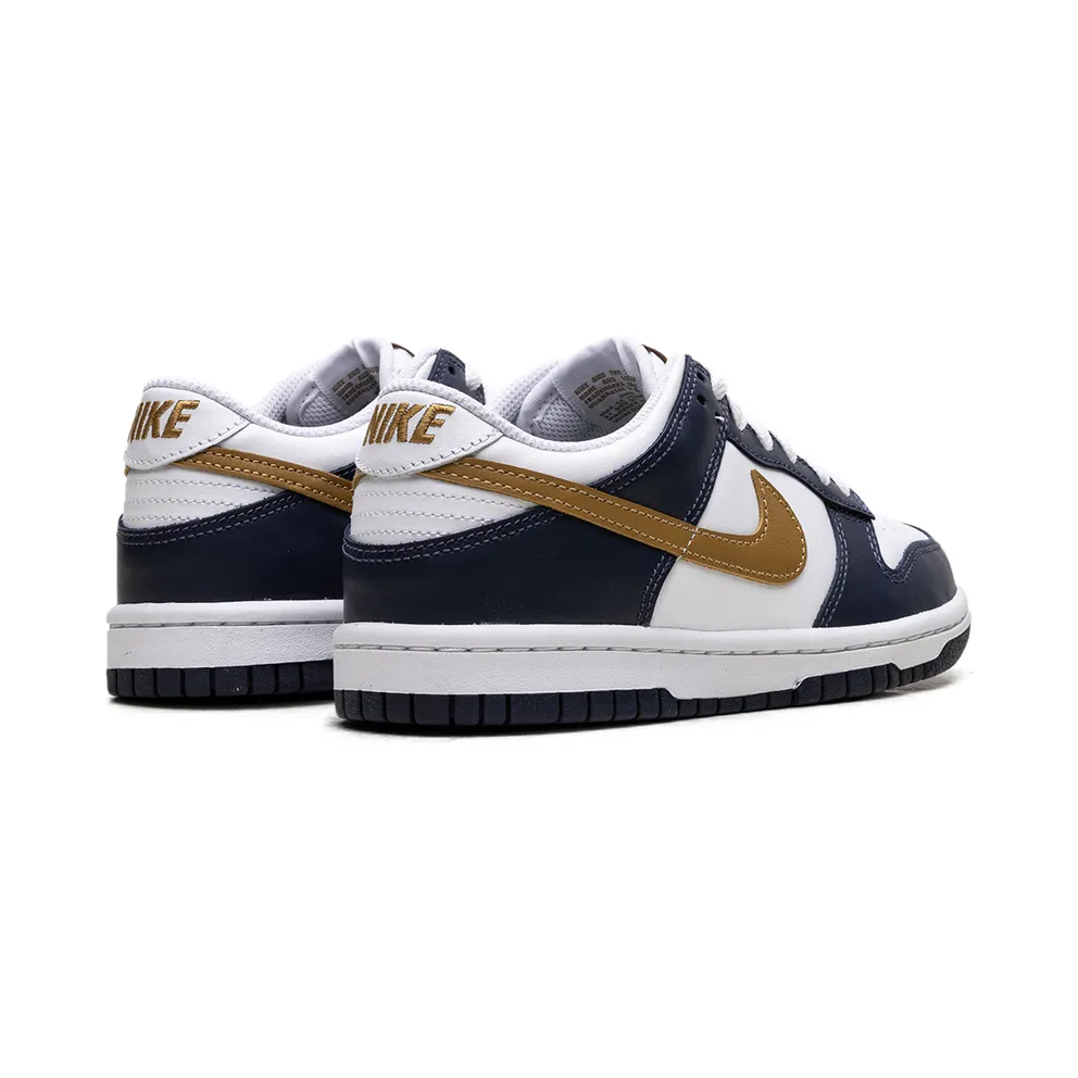 Nike Dunk Low GS “Midnight Navy Wheat” (FB9109-111)